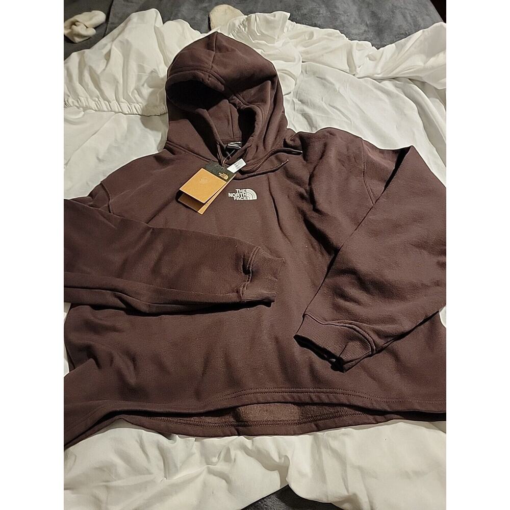 The North Face Sweatshirt Womens 2XL Brown Sweatshirt Hoodie Pullover Fleece NWT